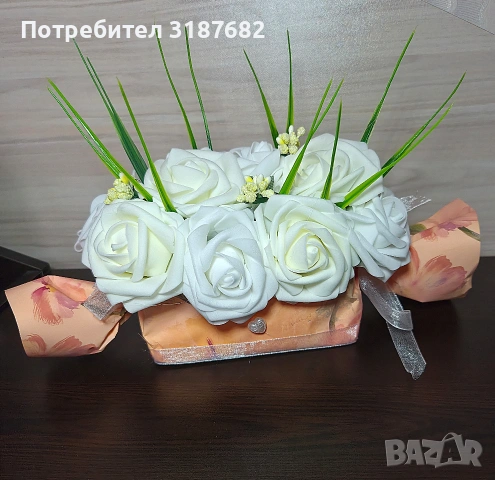 Букети от фоам рози! , снимка 12 - Подаръци за жени - 53140569