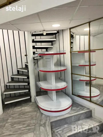Островен стелаж за аптека, книжарница, зоомагазин, детски магазин и др, снимка 3 - Стелажи и щандове - 49451488