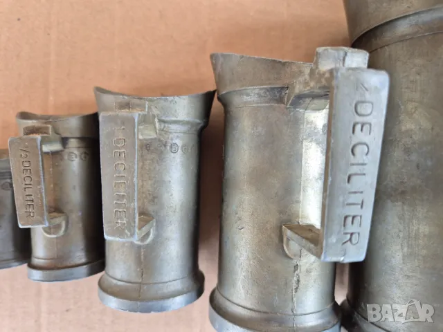 Комплект  стари мерки за течности , снимка 5 - Антикварни и старинни предмети - 49664984