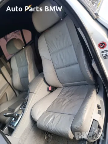 Кожен салон BMW E60 Facelift БМВ Е60 Фейслифт сиво кожено рекаро BMW E60, снимка 7 - Части - 48421151