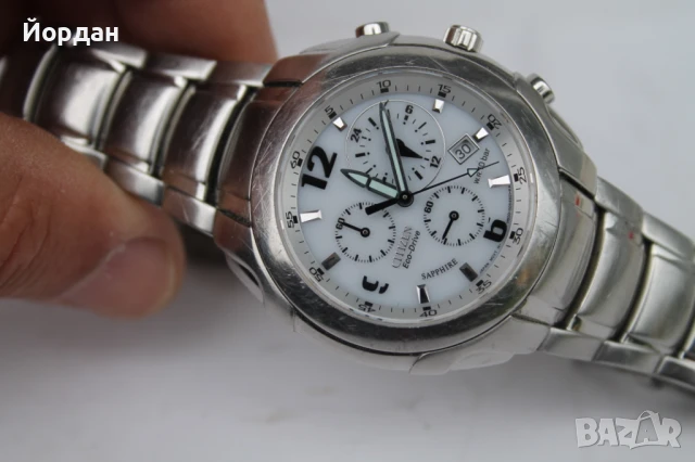 Мъжки ръчен часовник ''Citizen ECO-Drive Marinaut'', снимка 9 - Мъжки - 50462159