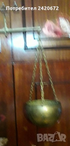 Стар месингов кантар , снимка 4 - Антикварни и старинни предмети - 35101067