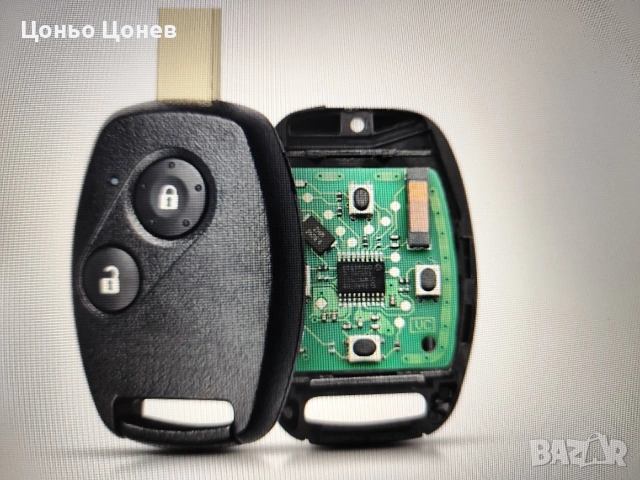 Ключ с дистанционно 2 бутона за Honda CRV//CIVIC//ACCORD, снимка 3 - Части - 53333412