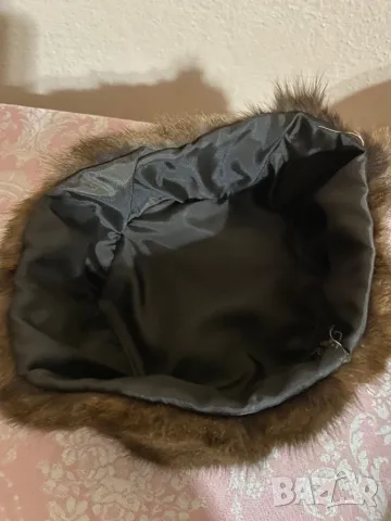 Шапка зимна  естествен косъм , снимка 2 - Шапки - 47723893