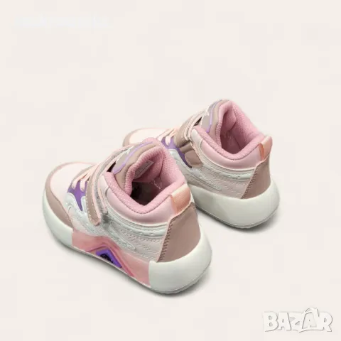 Високи детски кецове с лепенка за момиче модел: W582003 pink, снимка 3 - Детски маратонки - 47329807