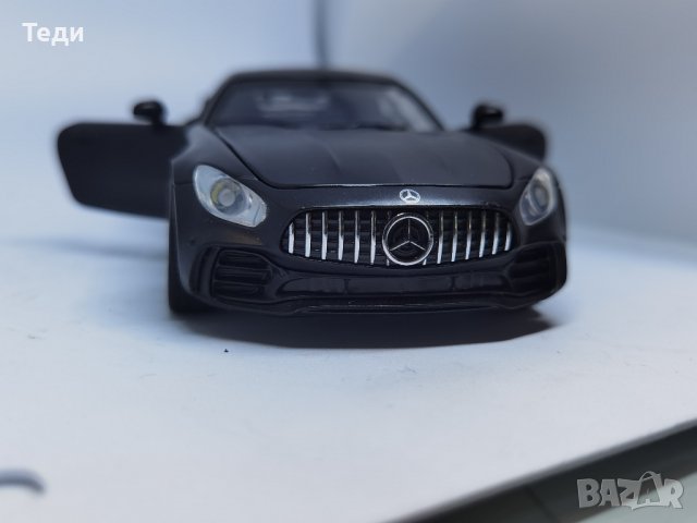 Mercedes Benz GTR макет черен, снимка 8 - Колекции - 39698099