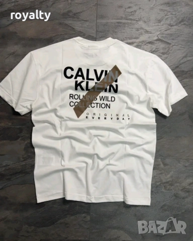 Calvin Klein Нова Бяла Мъжка Тениска Келвин Клайн 