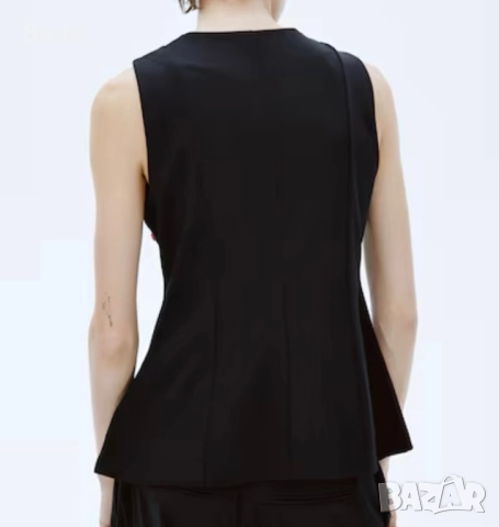 Черен елегантен елек hm + панталон, снимка 4 - Елеци - 52908160
