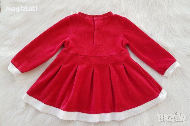 Коледна рокля 9-12 месеца, снимка 5 - Бебешки рокли - 37995735