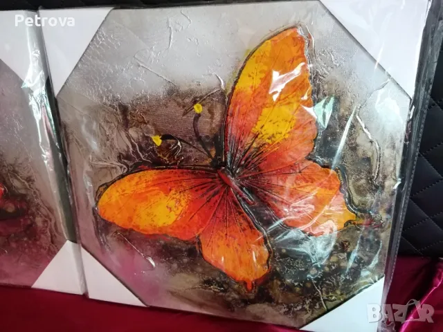 Ансамбъл картини Пеперуди, снимка 4 - Картини - 50347605