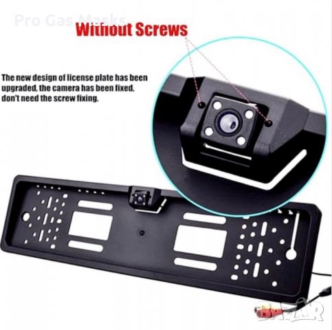 Задна камера с рамка за номер и Монитор с всички кабели само за 120 лв. За всички автомобили, камион, снимка 8 - Индустриална техника - 39555686