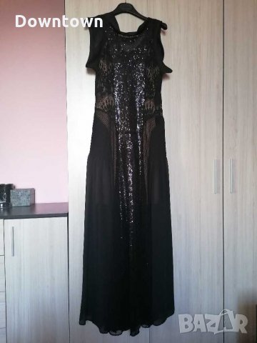 DOLCE DOMENICA уникална дълга рокля #пайети #мрежа #размер М