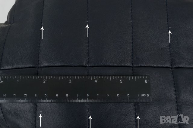 Дамско яке от естествена кожа в тъмносиньо марка Jimmy Sanders - M, снимка 6 - Якета - 30351374