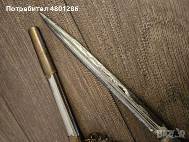Български офицерски кортик, снимка 5 - Антикварни и старинни предмети - 54272349
