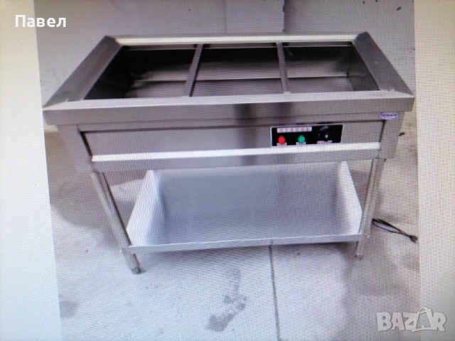 Бен Мари 3 модела Топла витрина с водна баня, с крака и долен плот-чисто нова