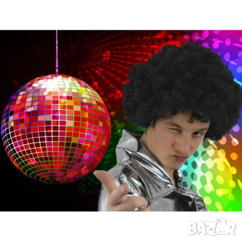 Перука - черна къдрава , снимка 5 - Други - 52525582