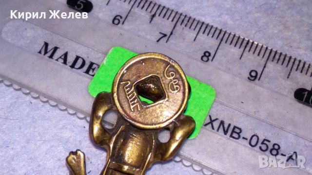 МАЛКА МЕСИНГОВА ЖАБКА с МОНЕТКА и КЕХЛИБАРЧЕ - ФЪН ШУЙ ФИГУРКА за ЩАСТИЕ КЪСМЕТ ПАРИ 34566, снимка 8 - Колекции - 39086896