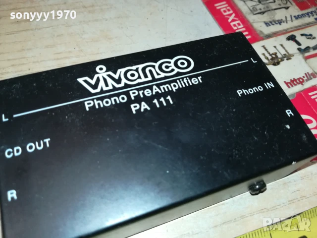 VIVANCO PA111 PHONO PREAMPLIFIER 2907250911, снимка 4 - Ресийвъри, усилватели, смесителни пултове - 51175139