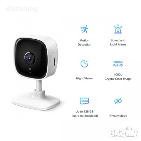 SMART WI FI Камера TP-Link Tapo. Вътрешна охранителна камера , снимка 2 - IP камери - 34860141