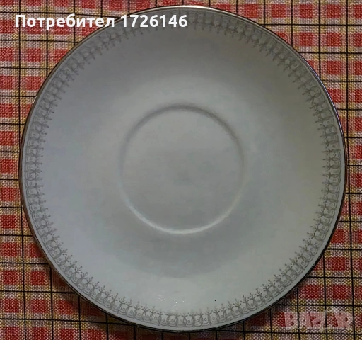 Порцеланови сет 2 бр. и чинийки 4 бр. със сребърен кант на Winterling Kirchenlamitz Bavaria Germany , снимка 10 - Сервизи - 54043725