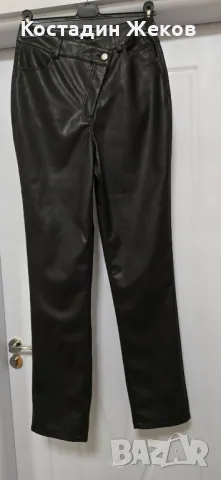 Нов. Дамски оригинален панталон кожен.  boohoo , снимка 2 - Панталони - 49212506