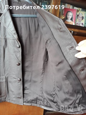 Ново кожено мъжко яке- № 010, снимка 6 - Якета - 29385071