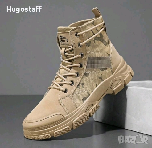 Нови мъжки кубинки камуфлажни непромокаеми боти ботуши тактически обувки N 45/46, снимка 3 - Мъжки боти - 52635455