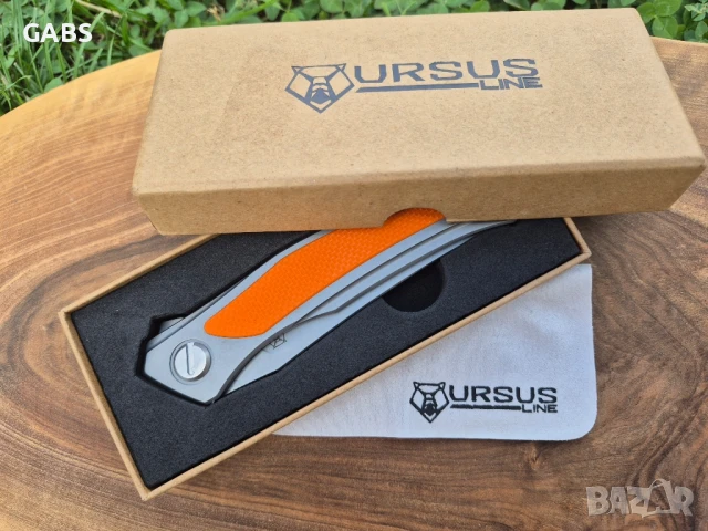 Сгъваем нож Shirogorov Quantum Ursus Lone,Cromax PM,два цвята,SH204, снимка 3 - Ножове - 50231870