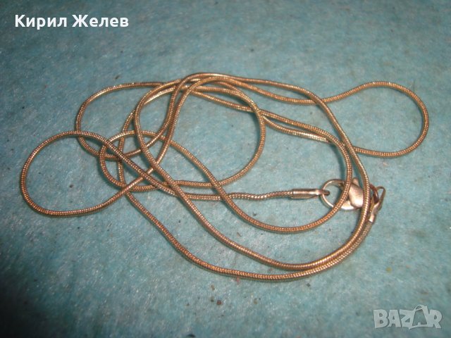 ФИНО НЕЖНО ПОСРЕБРЕНО КОЛИЕ ВЕРИЖКА за ВРАТА 72881, снимка 5 - Колиета, медальони, синджири - 35272465