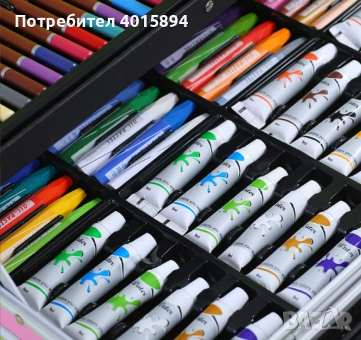 Творчески комплект за рисуване с изключително разнообразие от цветове, снимка 3 - Рисуване и оцветяване - 51706132