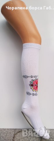 3/4 чорапи с фолклорни мотиви 108, снимка 4 - Дамски чорапи - 42893576