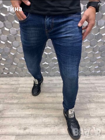 Спортноелегантни сини дънки, снимка 1
