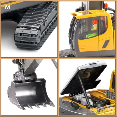 БАГЕР RC играчка🕹️ 1:20 2.4GHz Метална лопата!, снимка 6 - Електрически играчки - 50035207