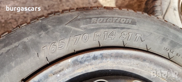 Джанти с гуми 165/70/14 Citroen C2, снимка 5 - Гуми и джанти - 53877448