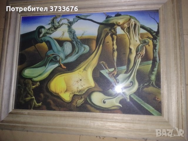 Картина, художествено копие, отпечатано на канава.Салвадор Дали!, снимка 2 - Картини - 42754950