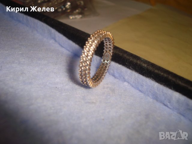 СКЪПОЦЕНЕН ДИЗАЙНЕРСКИ СРЕБЪРЕН ФЕШЪН АРТ ПРЪСТЕН СРЕБРО 925 ХАЛКА с ЦИРКОНИ ЮВЕЛИРНА РАБОТА 27534, снимка 6 - Пръстени - 36866802