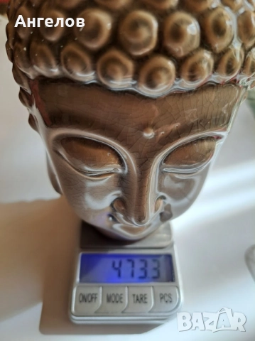 Буда от масивен порцелан с кракле ефект, снимка 2 - Антикварни и старинни предмети - 52790582