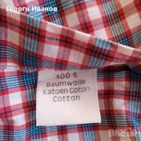 %SALE! КАТО НОВА JACK WOLFSKIN Size M оригинална карирана риза с къс ръкав Джак Улфскин Plaid Shirt, снимка 9 - Ризи - 54350899