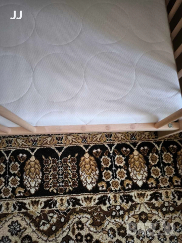 СПЕШНО SNIGLAR бебешко креватче, 60x120 см, бук с матрак, снимка 4 - Бебешки легла и матраци - 52946547