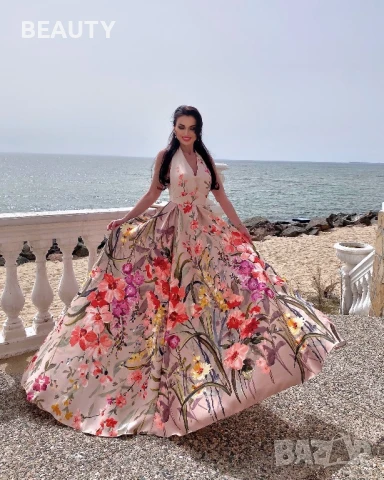 Красива Бална ,Официална рокля на цветя, снимка 3 - Рокли - 50812860