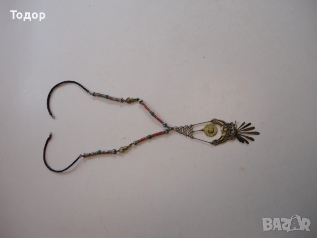 Уникално перуанско колие слънце и луна Tumi, снимка 2 - Колиета, медальони, синджири - 52664762