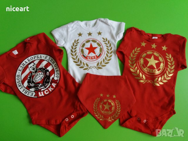Боди на ЦСКА, снимка 2 - Бодита за бебе - 34173911