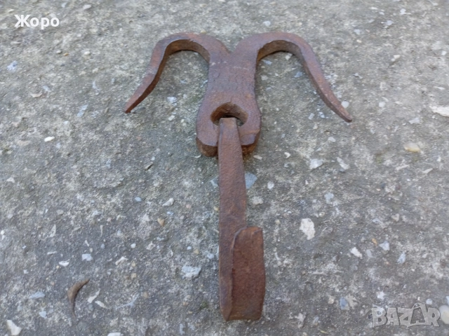 Османски кантар с топуз в Оки кована брадва и кука, снимка 10 - Антикварни и старинни предмети - 52263612