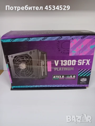 Cooler Master V1300 SFX Platinum – НАЙ-МОЩНОТО SFX захранване! Цена:150лв.   леки следи от употреба, снимка 1