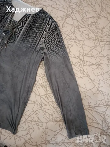 Модерна блуза с шевици , снимка 2 - Блузи - 48308101