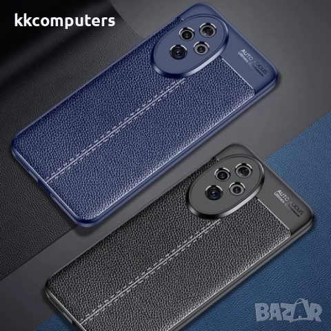 Honor 200 5G Удароустойчив Litchi Skin Калъф и Протектор, снимка 7 - Калъфи, кейсове - 52835064