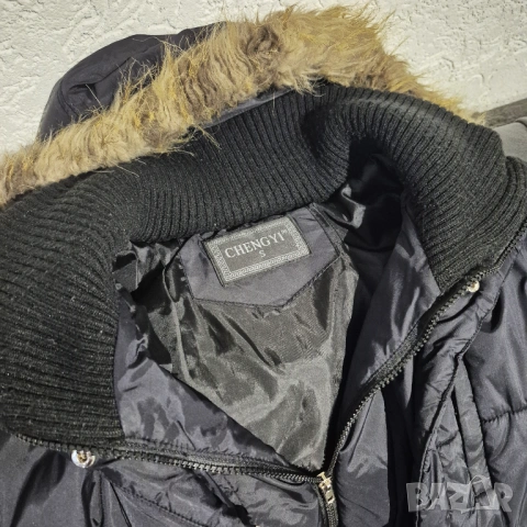 Черно дамско яке с качулка, снимка 5 - Якета - 53304818