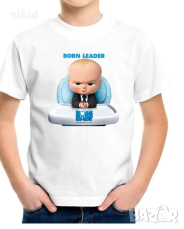 Бебе Бос Boss Baby 2 размера термо щампа апликация картинка за дреха, снимка 2 - Други - 29555392