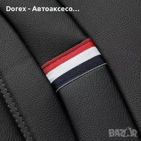 Луксозна универсална кожена тапицерия - черна или черна със син шев, снимка 8 - Аксесоари и консумативи - 54216167