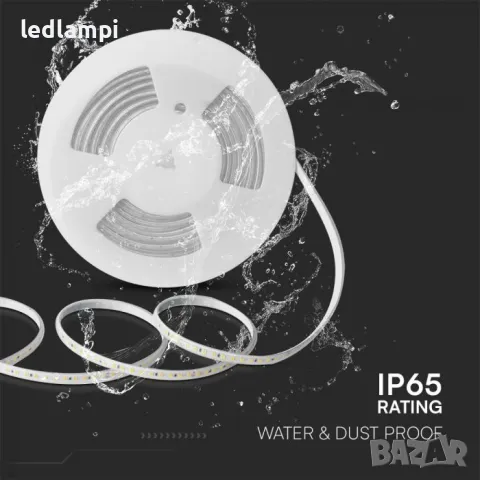 LED лента 2835 220V IP65 120LED Топло Бяла Светлина 10m/ролка, снимка 4 - Лед осветление - 47719078